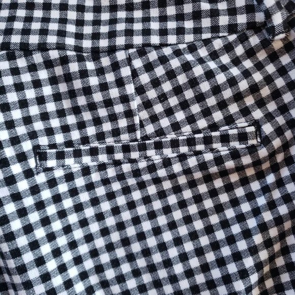B&W gingham stretch pixie pants, mod, punk, cute! - Picture 5 of 7